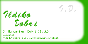 ildiko dobri business card