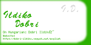 ildiko dobri business card